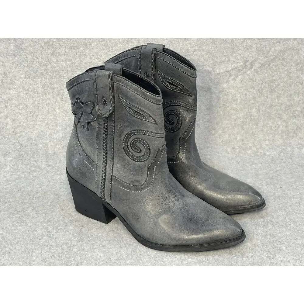 Carlos by Carlos Santana Women's (Sz 6.5) Austin Ankle Boot, Grey, $149